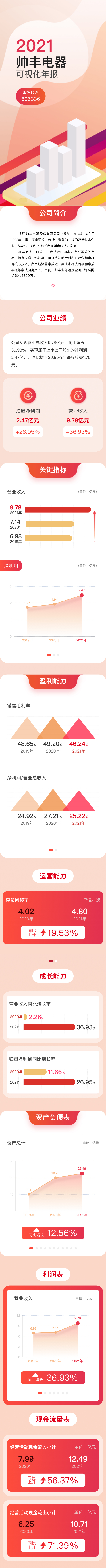 2021年帥豐電器可視化年報(bào)