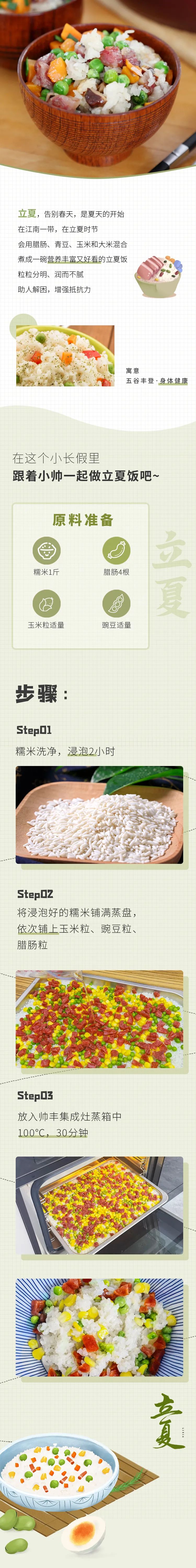 當(dāng)立夏飯遇到帥豐集成灶，給夏天開個(gè)好彩頭！