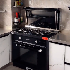 他的廚房選擇了帥豐集成灶，讓孩子體會到一位父親的濃濃愛意