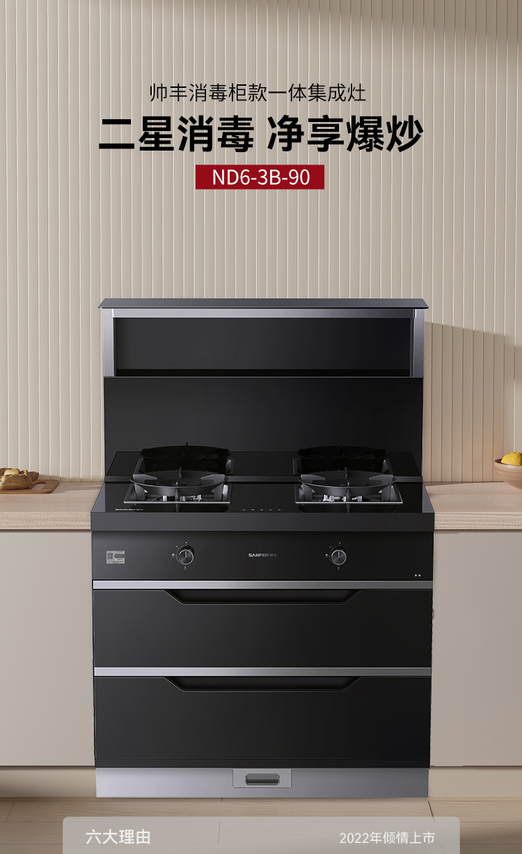 帥豐ND6消毒柜款集成灶