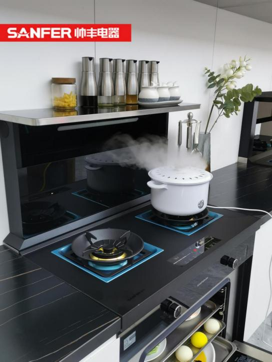 小廚房大空間，集成灶品牌帥豐T1-7B大牌好物帶回家