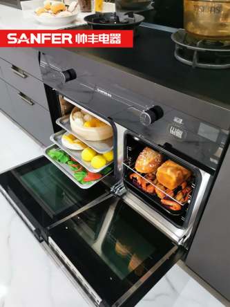 小空間大容量，帥豐TJ3-8B集成灶+JS-W20集成水槽洗碗機重新定義廚房