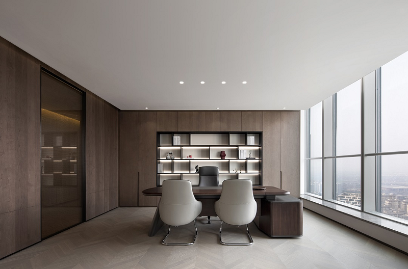 帥豐全屋定制案例| 經(jīng)典木紋 極簡(jiǎn)主義——定義辦公空間的平衡美學(xué) 帥豐全屋定制案例| 經(jīng)典木紋 極簡(jiǎn)主義——定義辦公空間的平衡美學(xué)