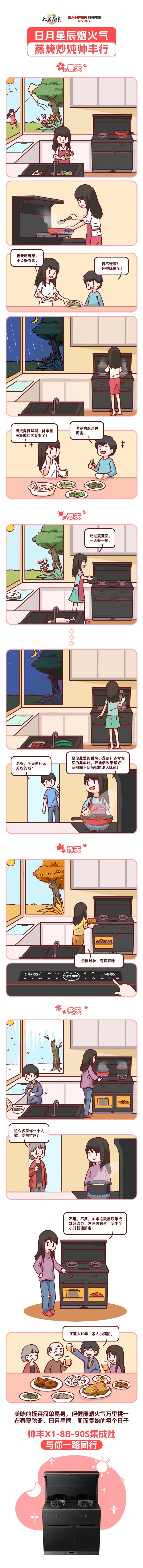 三餐四季，日月星辰，帥豐伴您春夏秋冬