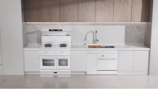 廚房搞這么白，真的好打理嗎？