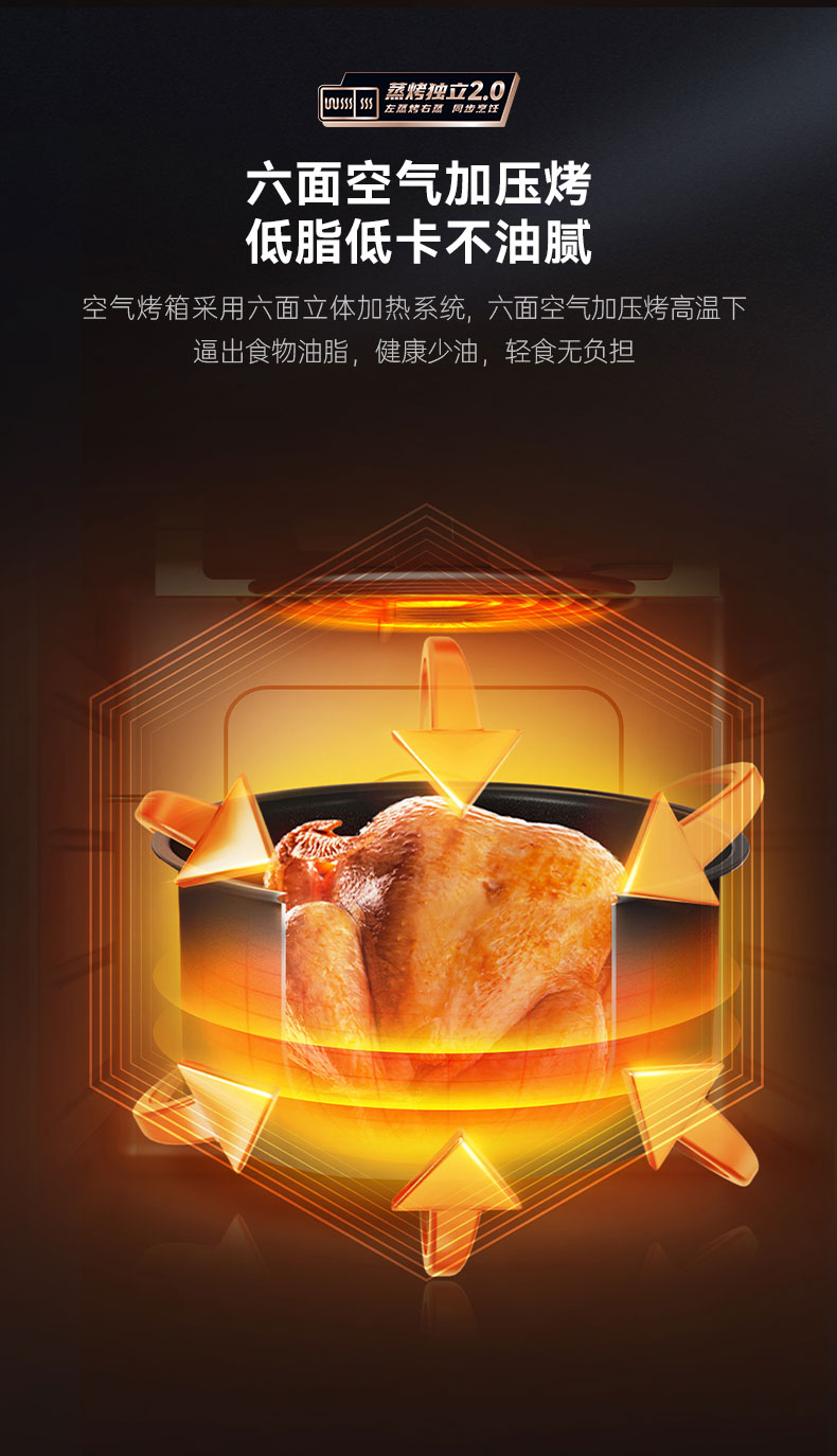 帥豐星辰X1雙子星蒸烤獨(dú)立(100S)集成灶