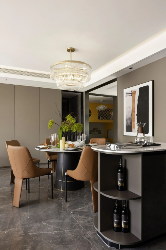 帥豐全屋高定 | 129㎡現代灰色系，盡顯優(yōu)雅高級品味