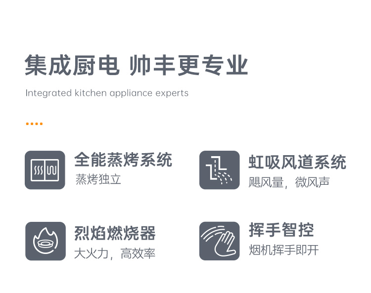 帥豐G5 歸·愛(ài) 蒸烤獨(dú)立集成烹飪中心