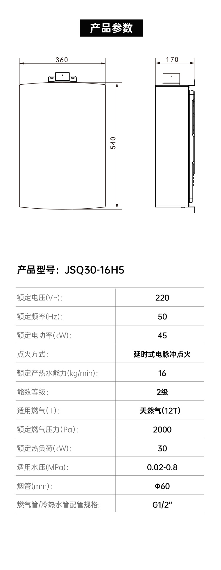 帥豐JSQ30-16H5