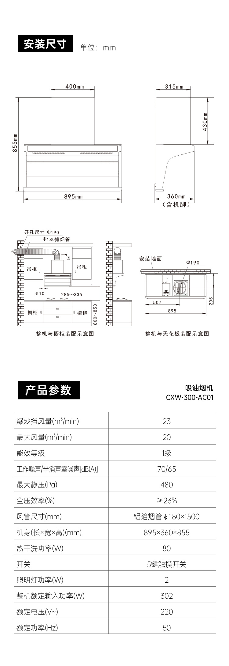 帥豐AC01上排煙機煙機灶具