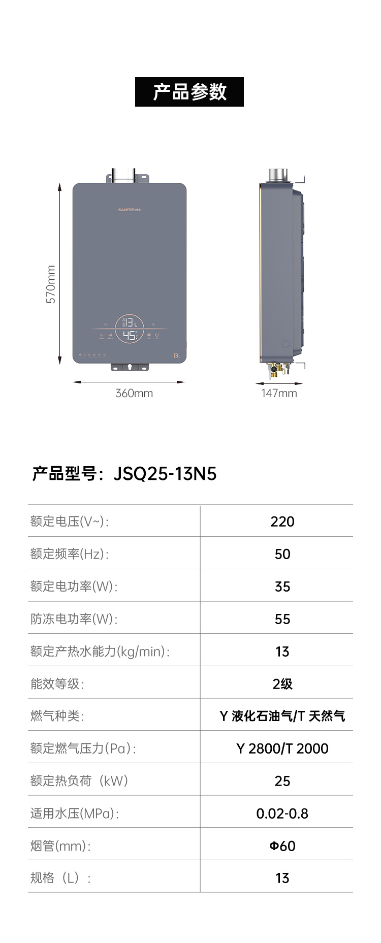 帥豐JSQ25-13N5
