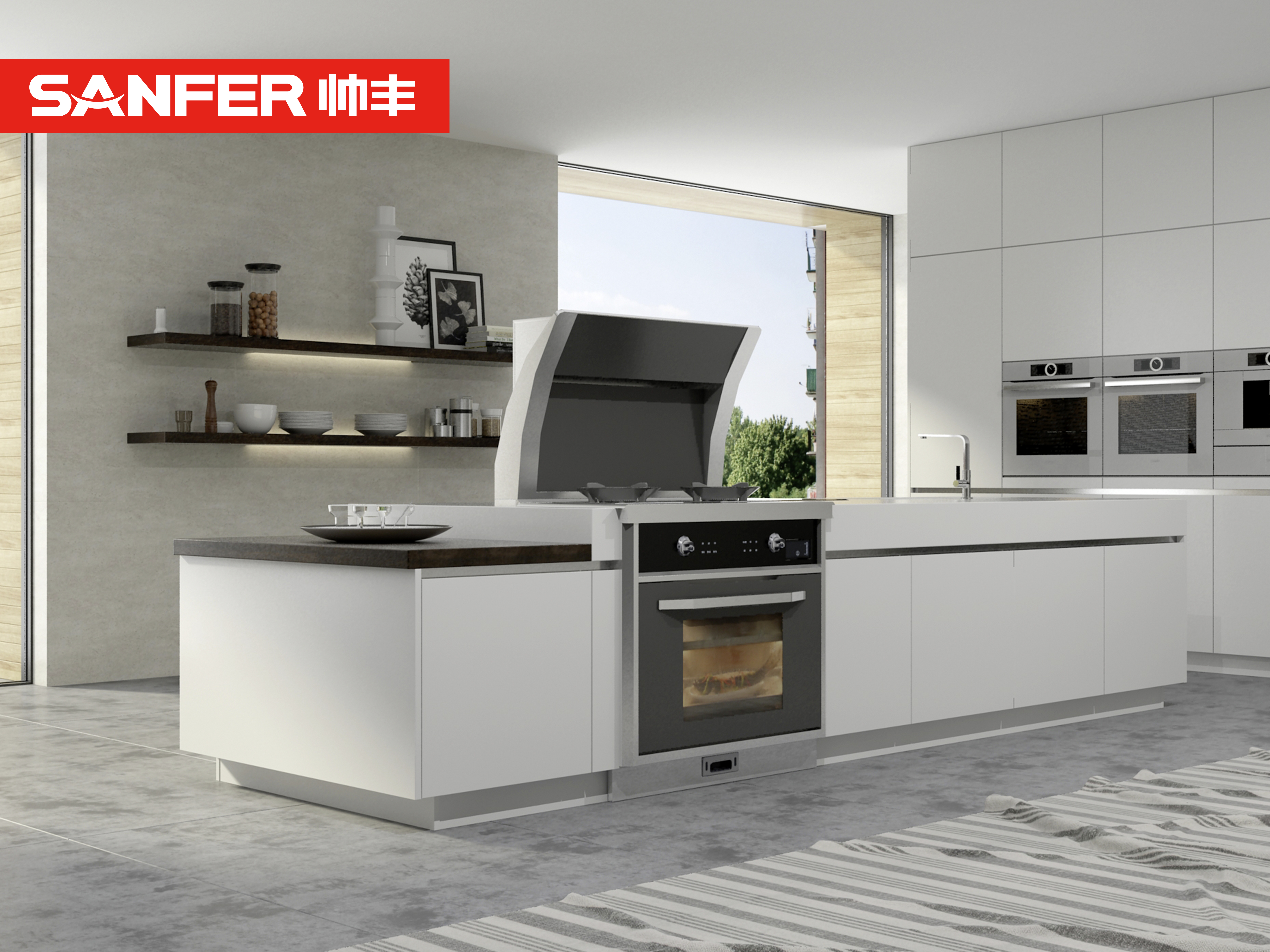 你還在為清理廚房而煩惱嗎？一臺(tái)集成灶就能搞定！