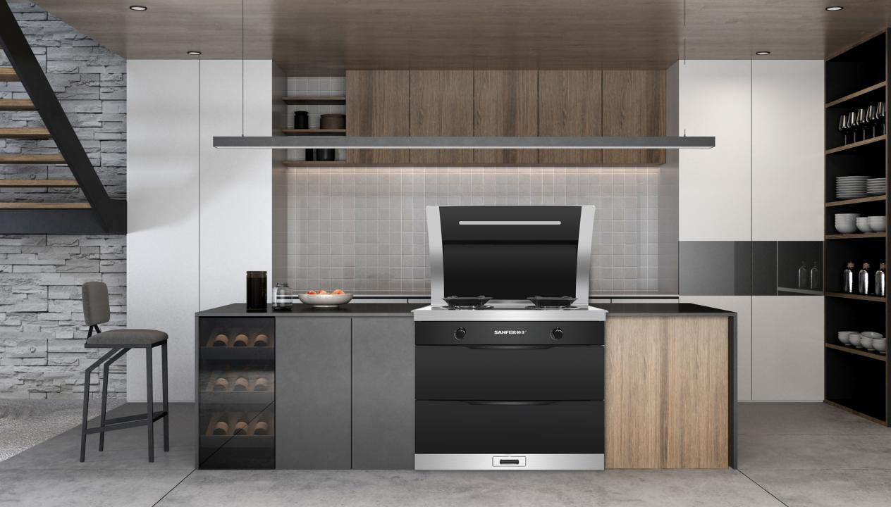 帥豐U7-3B-90T雙層消毒集成灶，悅啟品質(zhì)廚房生活